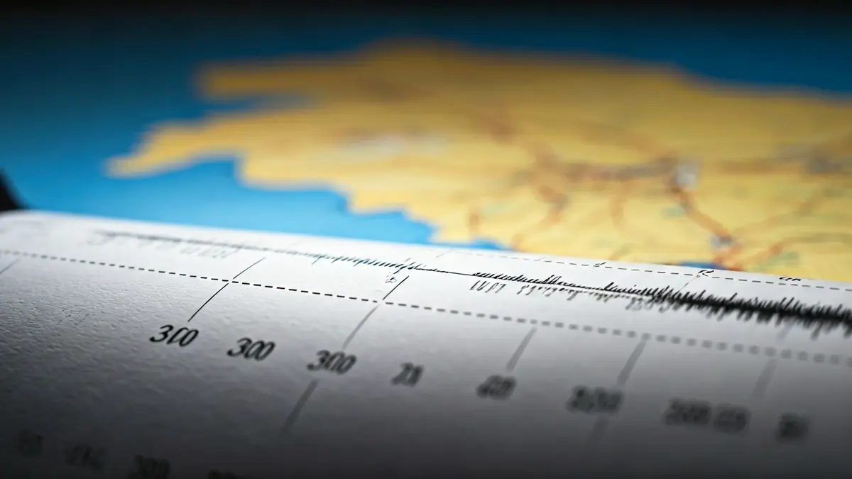 Imagen genérica de un sismógrafo registrando un terremoto.