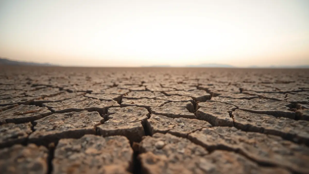 Imagen genérica de tierra agrietada, simbolizando la actividad sísmica.