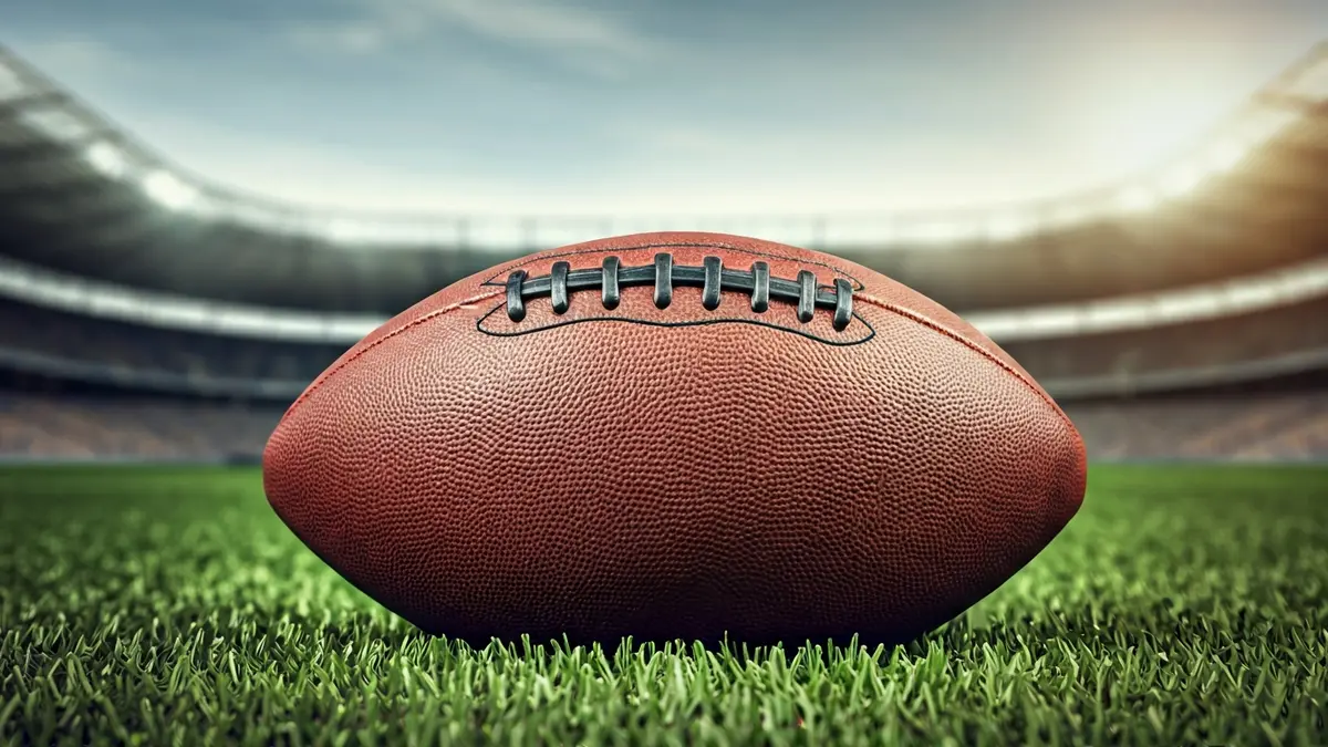 Imagen genérica de un balón de fútbol antiguo sobre césped.