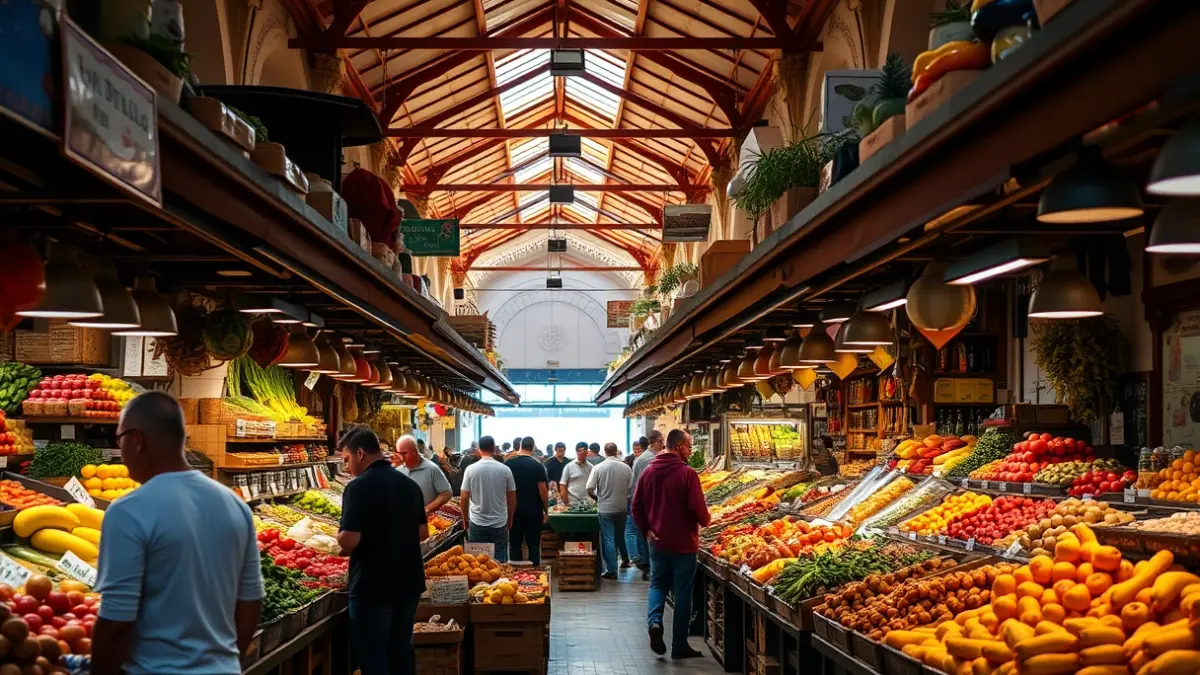Generic image of a traditional Spanish market with fresh produce.