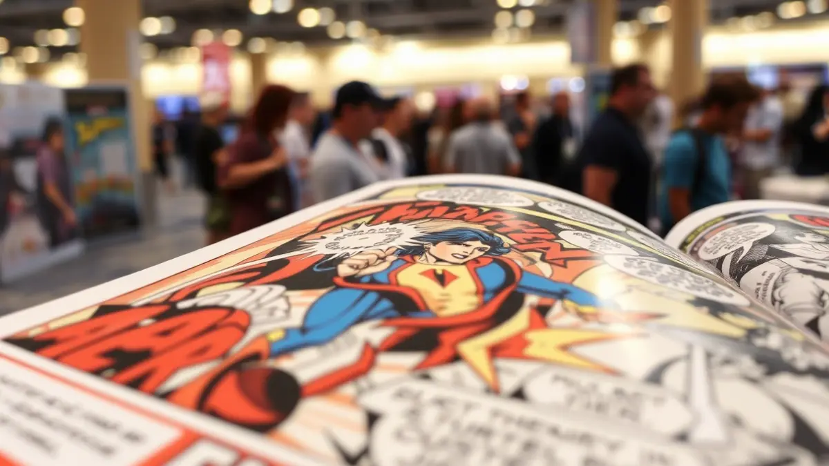 Generic image of a comic book page with colorful and dynamic illustrations.