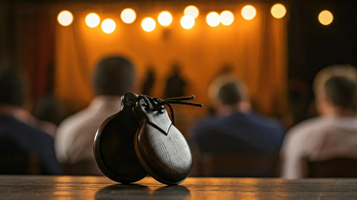 Imagen genérica de unas castañuelas, instrumento musical tradicional español.