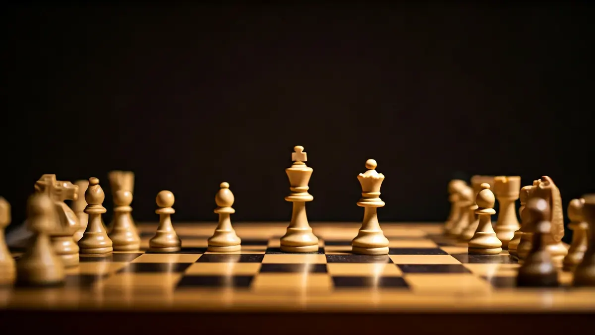 Imagen genérica de un tablero de ajedrez con piezas.