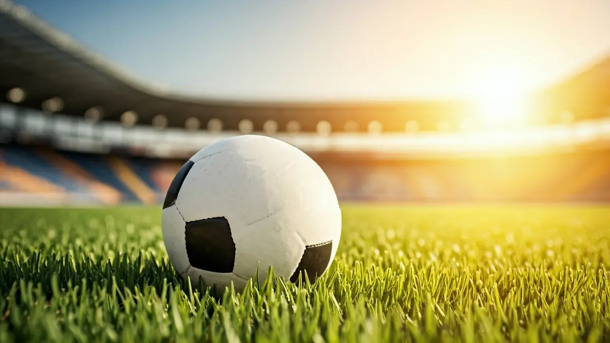 Imagen genérica de un balón de fútbol sobre césped.