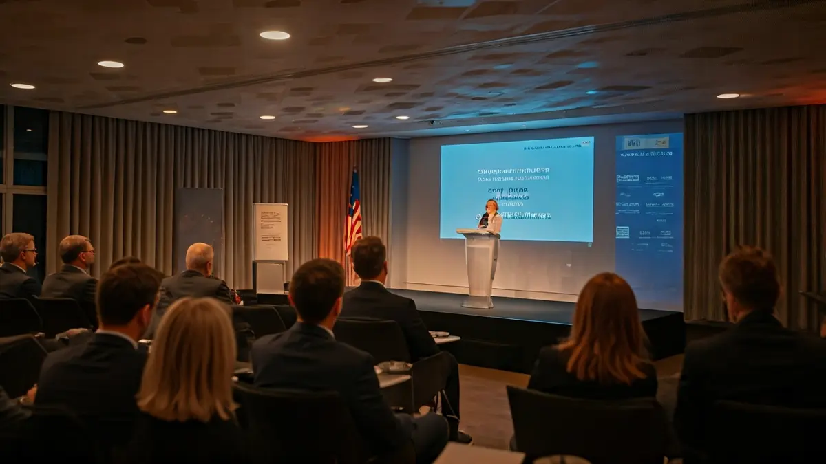 Imagen genérica de una conferencia o jornada de trabajo.