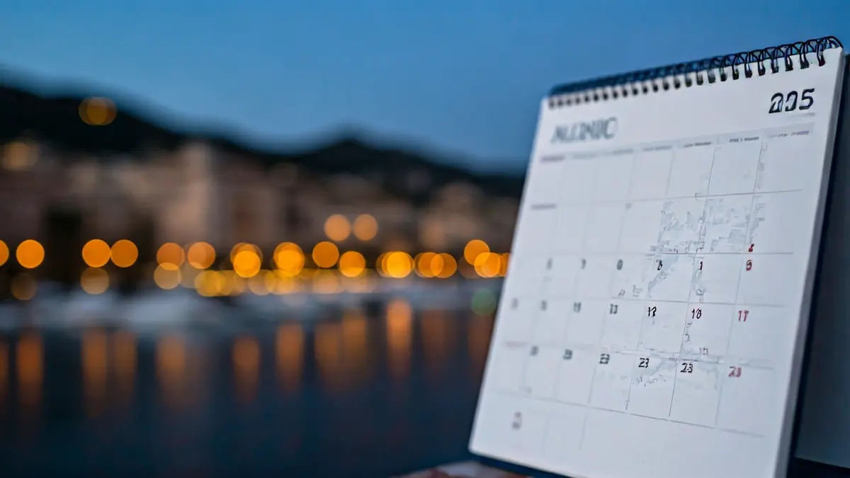 Imagen genérica de un calendario y un paisaje urbano, simbolizando el paso del tiempo y los cambios demográficos.