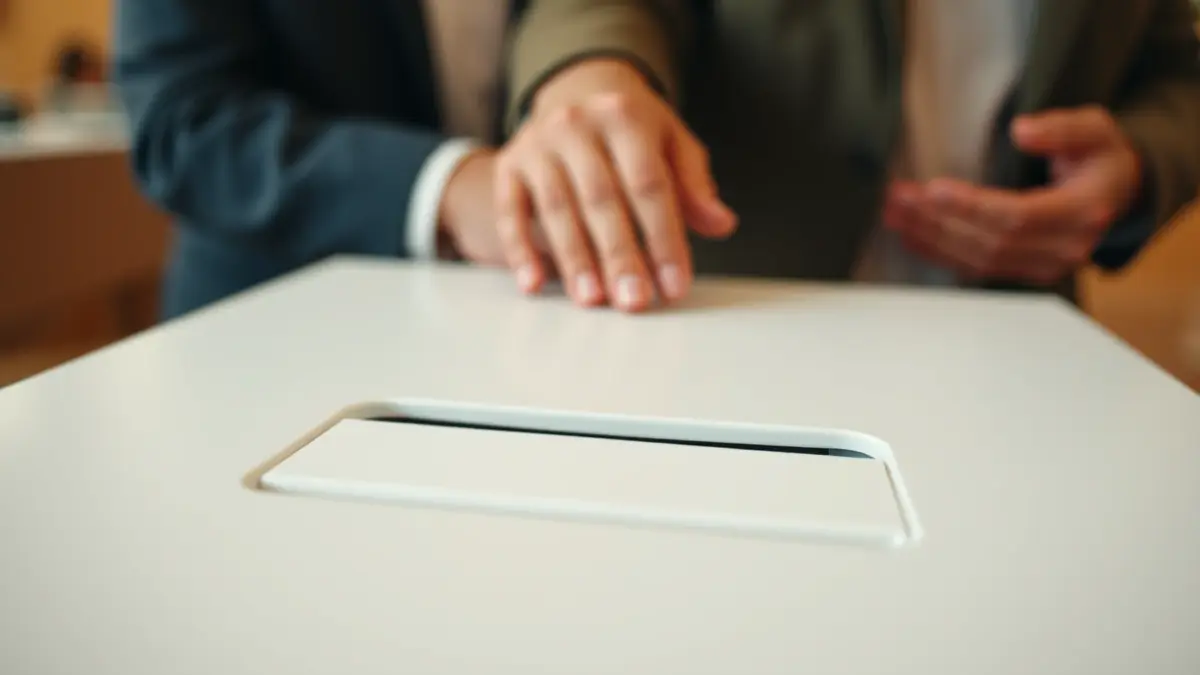 Generic image of a ballot box, symbolizing citizen participation in elections.