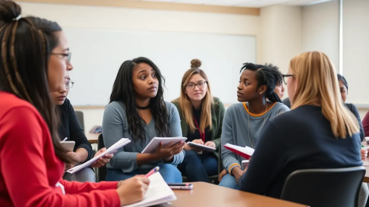 Imagen genérica de estudiantes participando en un taller educativo.