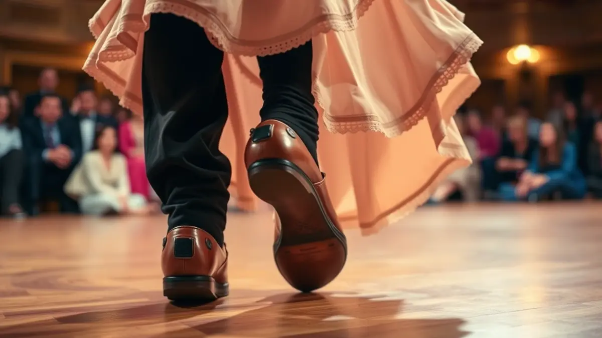 Generic image of a flamenco dancer's feet on a stage.
