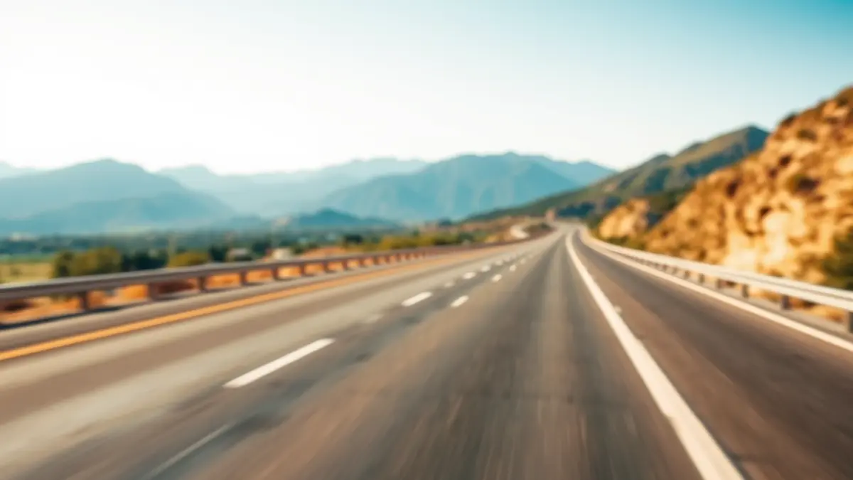 Imagen genérica de una carretera en un paisaje mediterráneo.