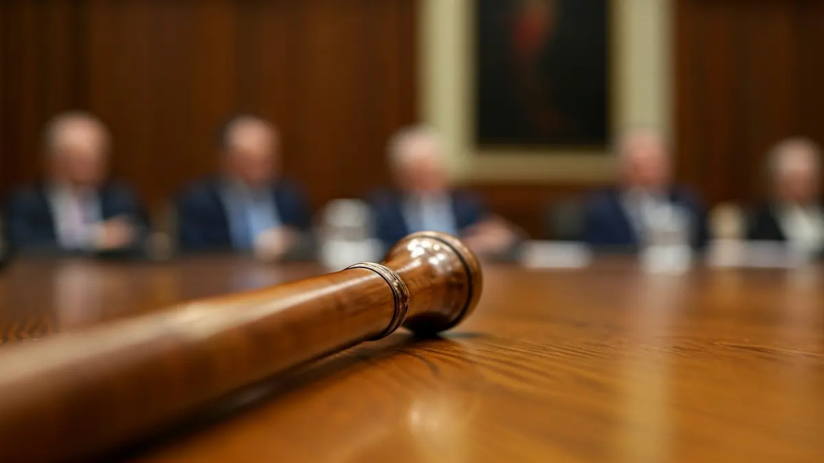 Imagen de un bastón de mando sobre una mesa, simbolizando el traspaso de poder en un ayuntamiento.