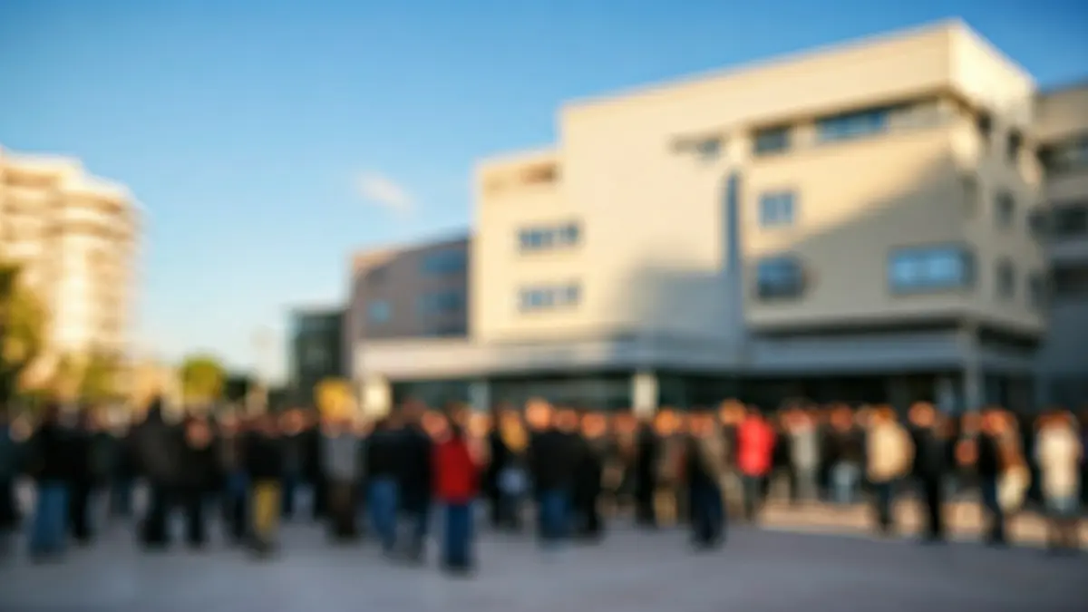Imagen de una protesta frente a un centro de salud en Córdoba.