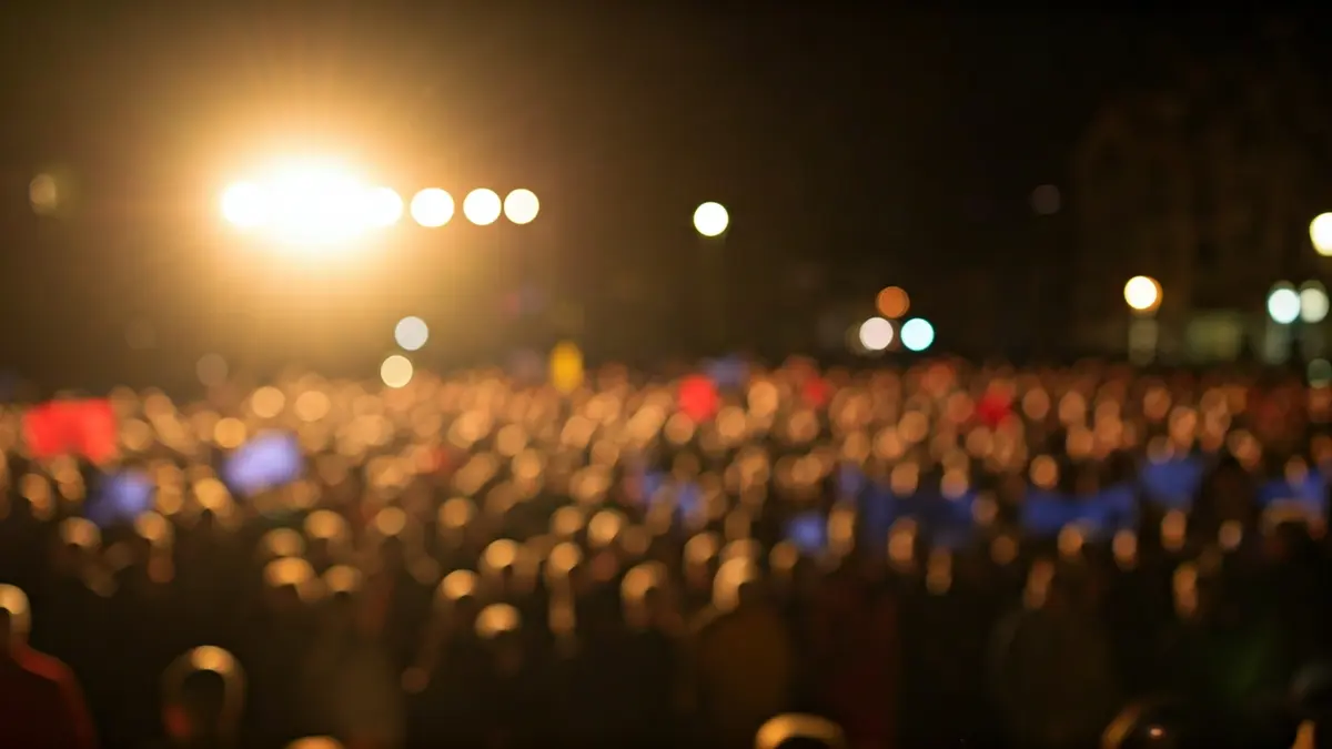 Generic image of a podium with a microphone at a political event.