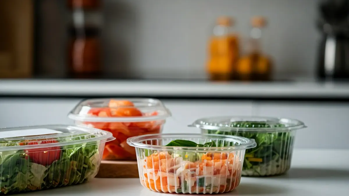 Generic image of weekly meal prep for office delivery.