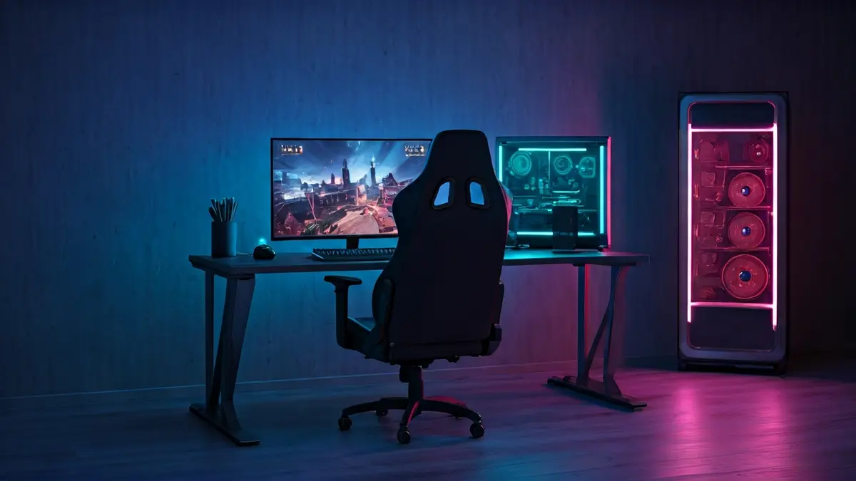 Generic image of a modern video game setup.