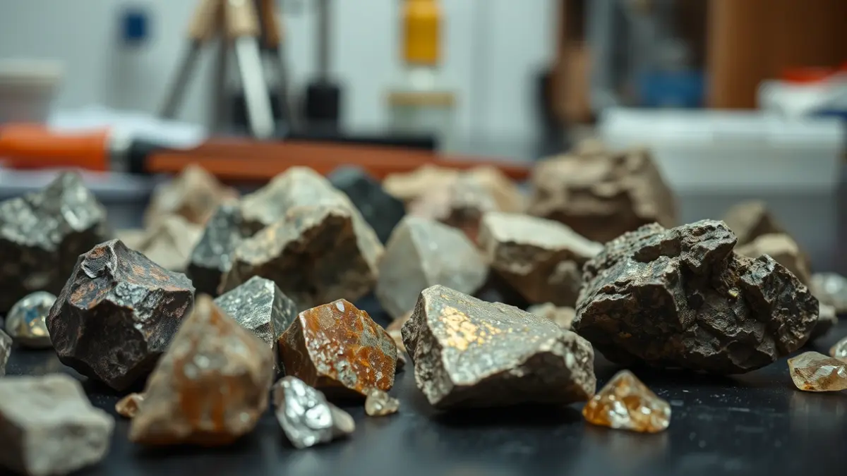 Generic image of rare mineral samples in a laboratory.