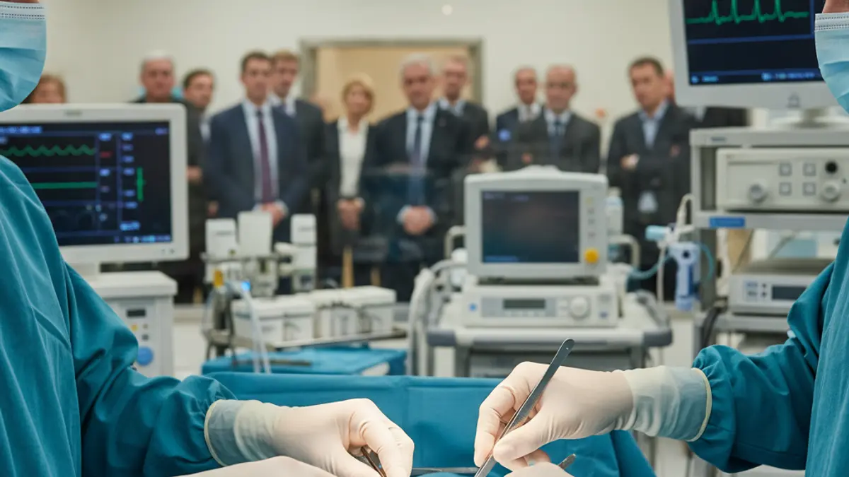 Generic image of surgeon's hands performing an operation.