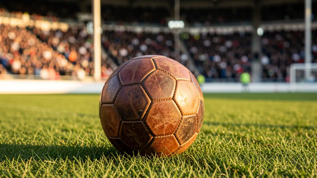Imagen genérica de un balón de fútbol sobre el césped de un estadio.