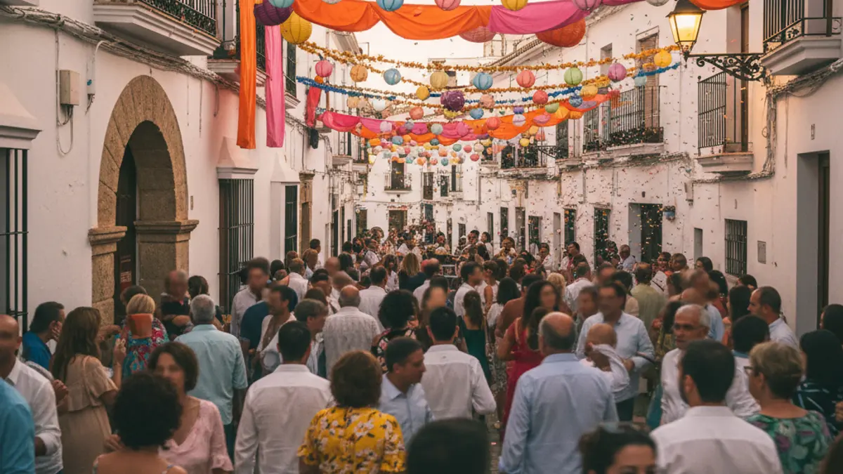 Generic image of a popular festival in an Andalusian village.