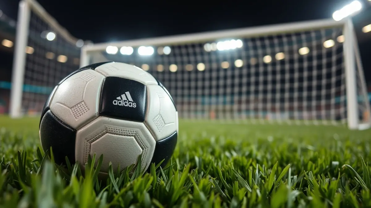 Imagen genérica de un balón de fútbol sobre el césped de un estadio.