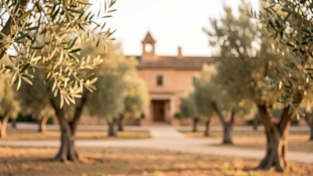 Generic image of a rural wedding invitation in Andalusia.