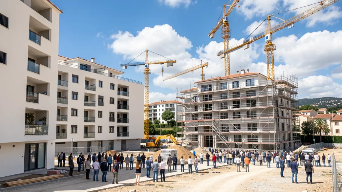 Imagen de nuevas construcciones residenciales en Bormujos, símbolo de la ampliación de vivienda asequible.