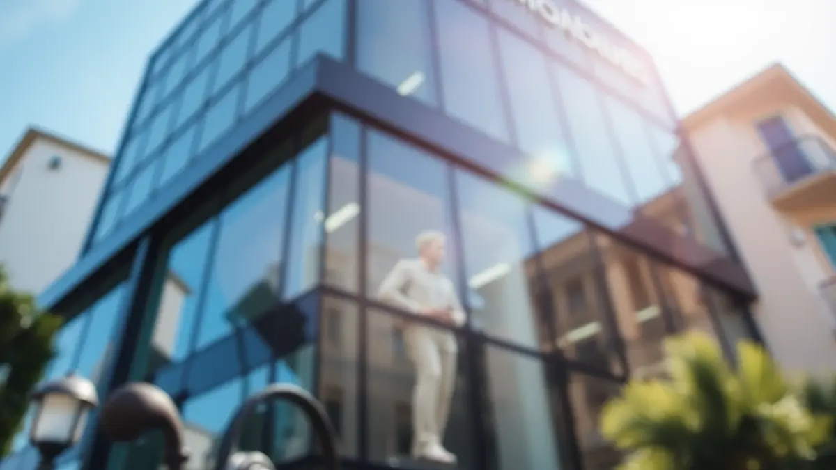 Imagen genérica de un edificio de oficinas moderno, representando el empleo y el desarrollo profesional.
