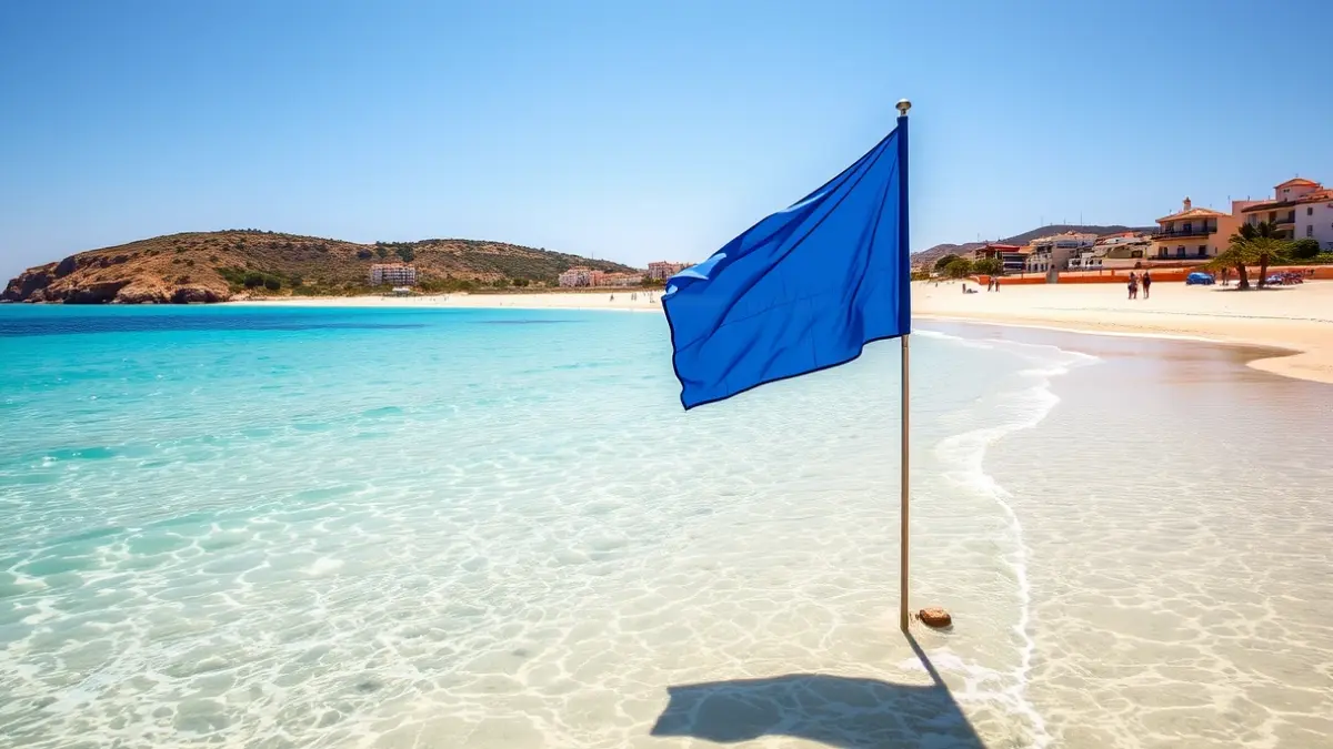 Generic image of a blue flag beach on the Andalusian coast.