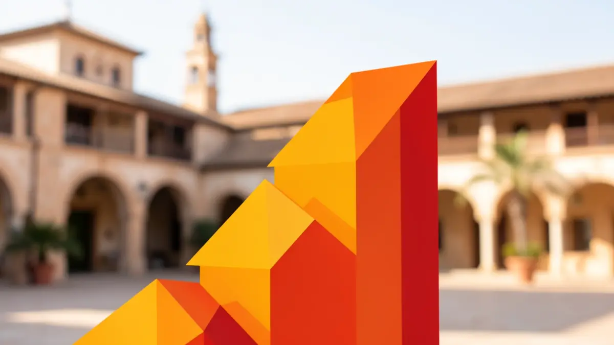 Imagen genérica de innovación y emprendimiento en Andalucía con formas geométricas y arquitectura sutil.