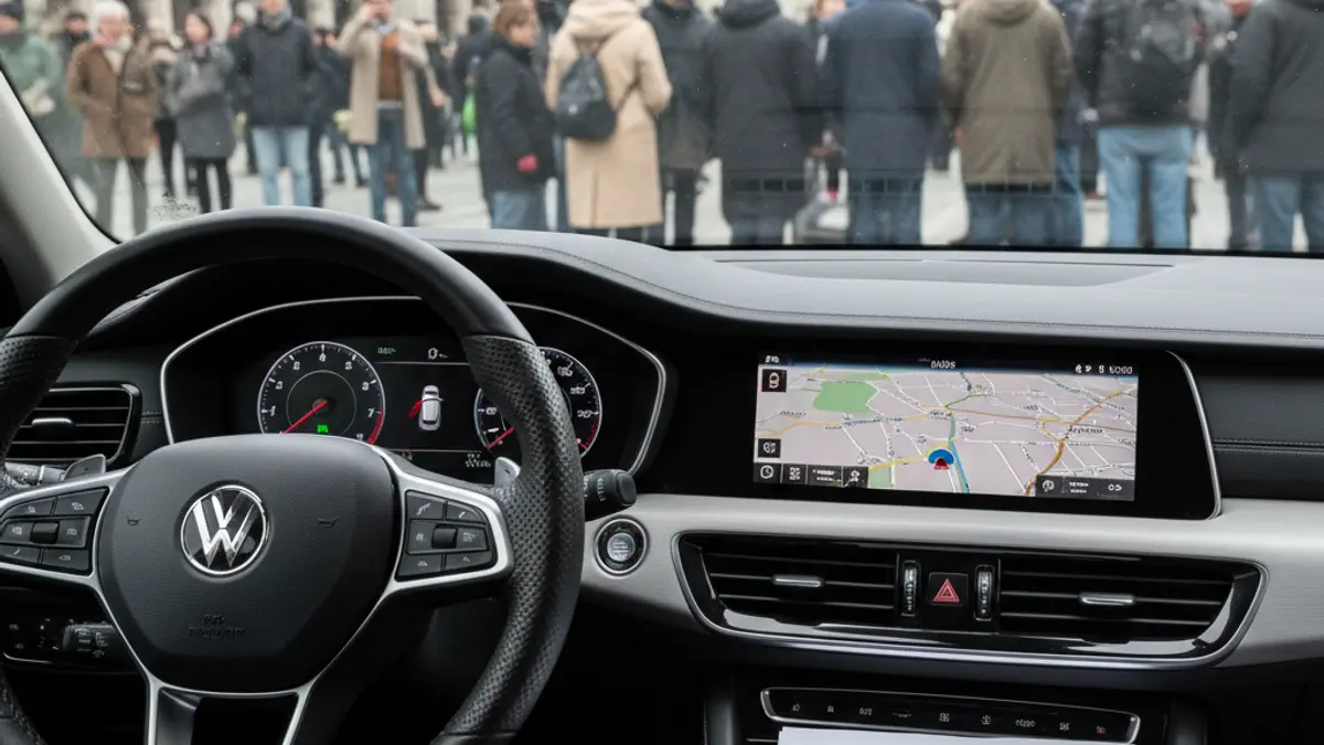 Generic image of a car interior with documents, symbolizing vehicle transactions.