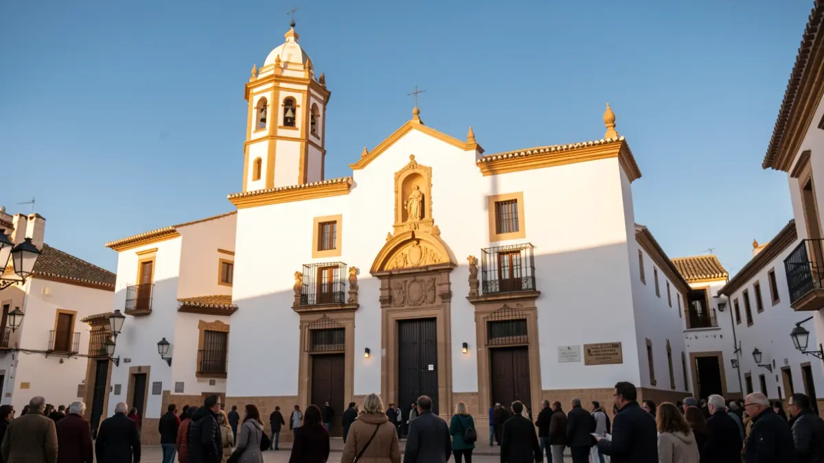 Generic image of an Andalusian church facade.