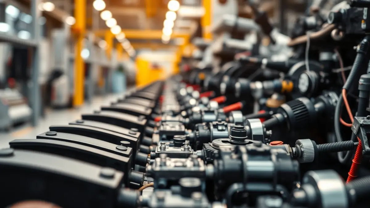 Generic image of automotive components on an assembly line.