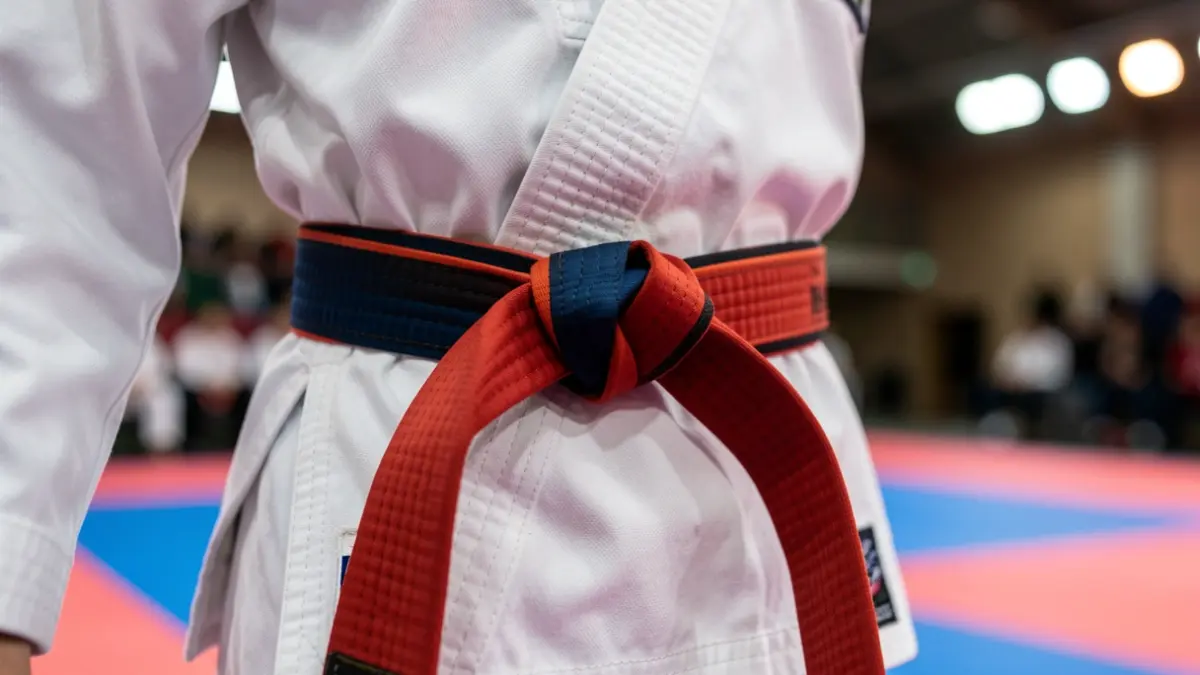 Taekwondo champion's belt.