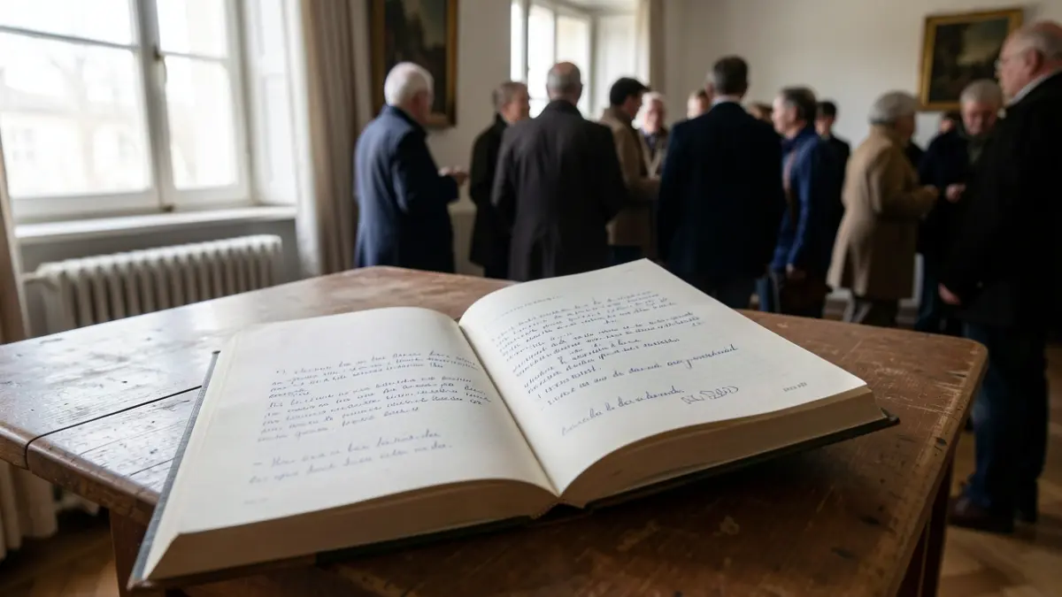Book of Pablo Neruda's poems with personal annotations, on a wooden table.