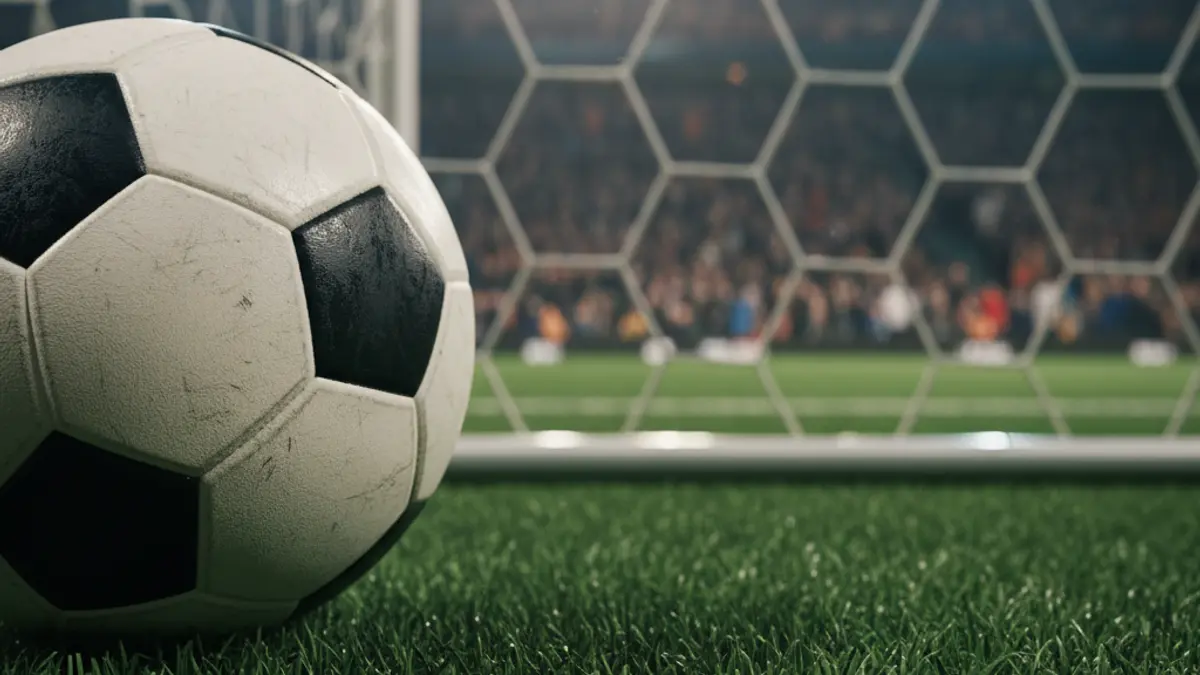 Generic image of a futsal ball on a court.