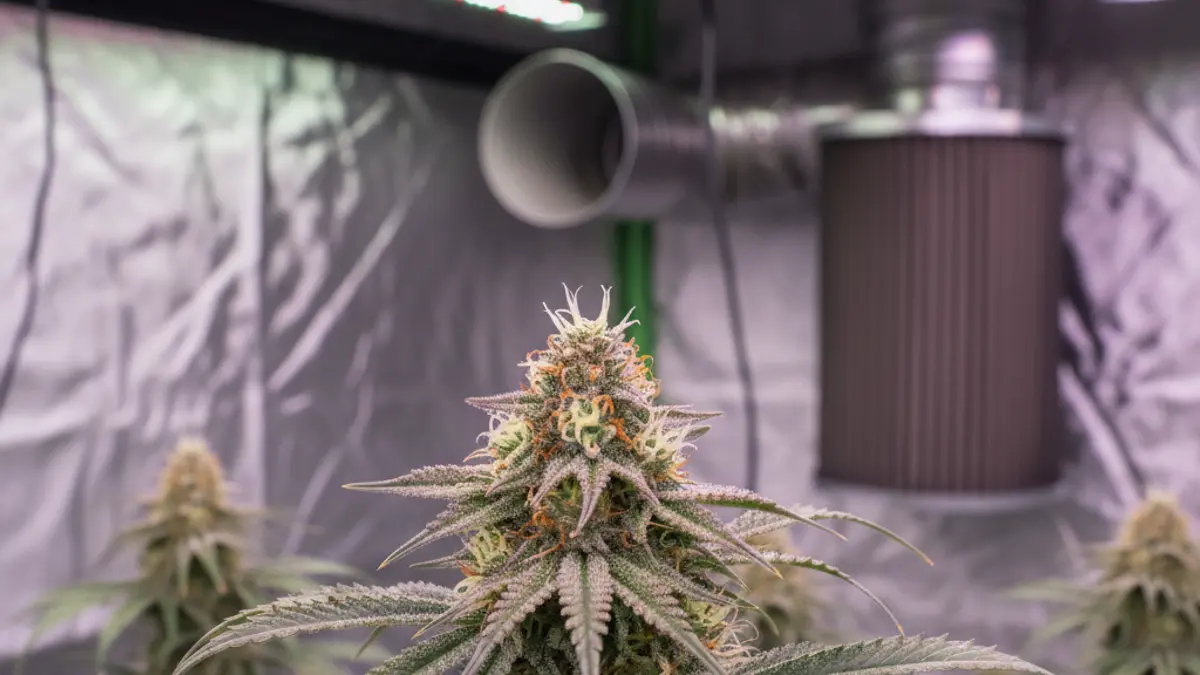 Generic image of an indoor marijuana plantation.