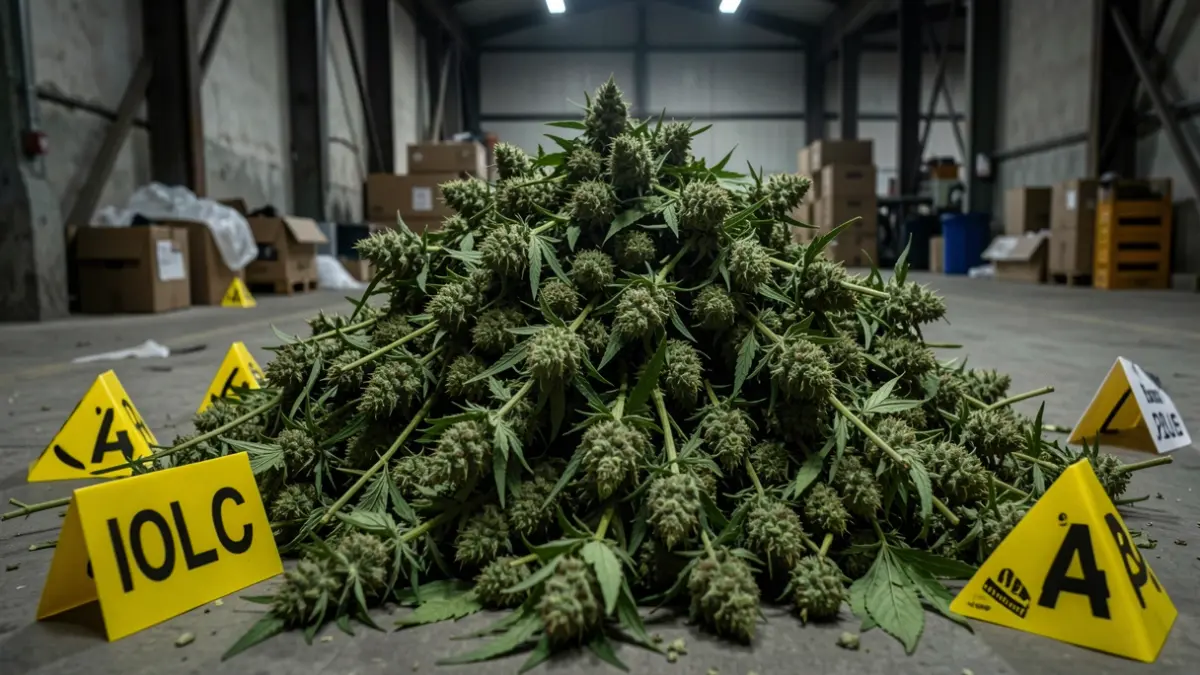 Imagen de plantas de marihuana incautadas por la Policía Nacional en Almería.