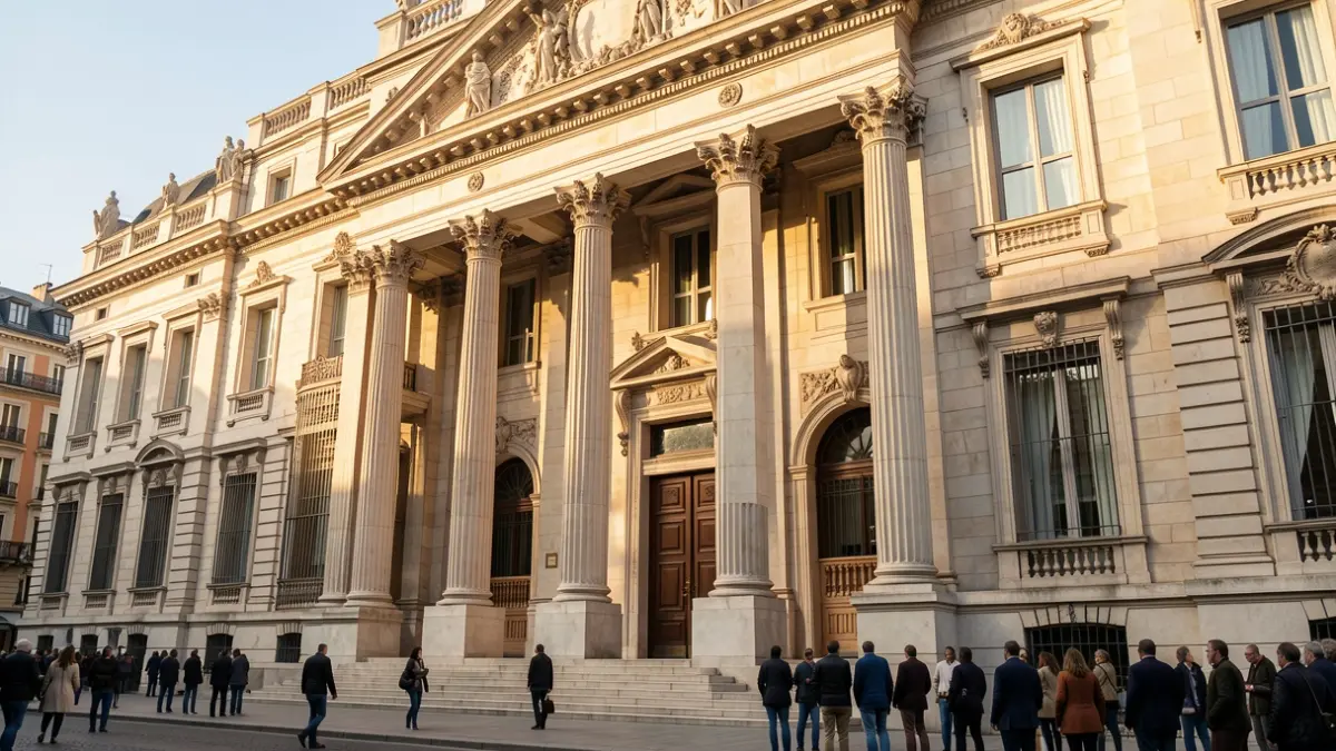 Fachada del Senado en Madrid donde se ha celebrado la comisión sobre entidades locales.