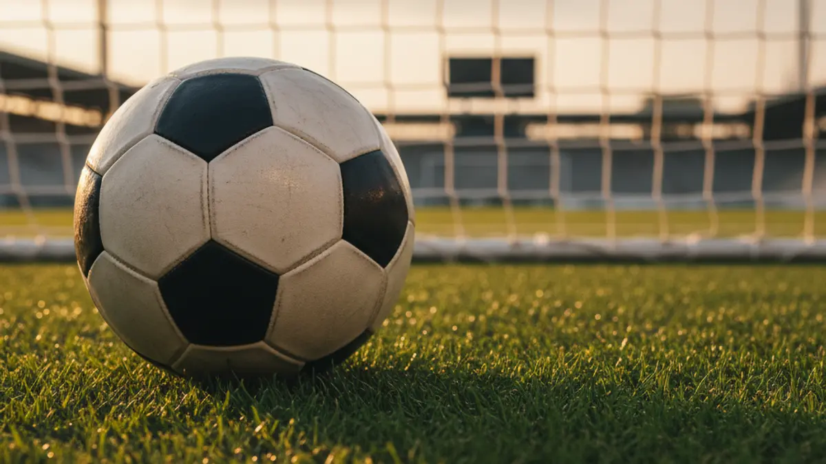 Imagen genérica de un balón de fútbol en un campo de césped.