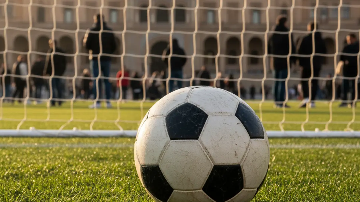 Imagen genérica de un balón de fútbol en un campo de césped.