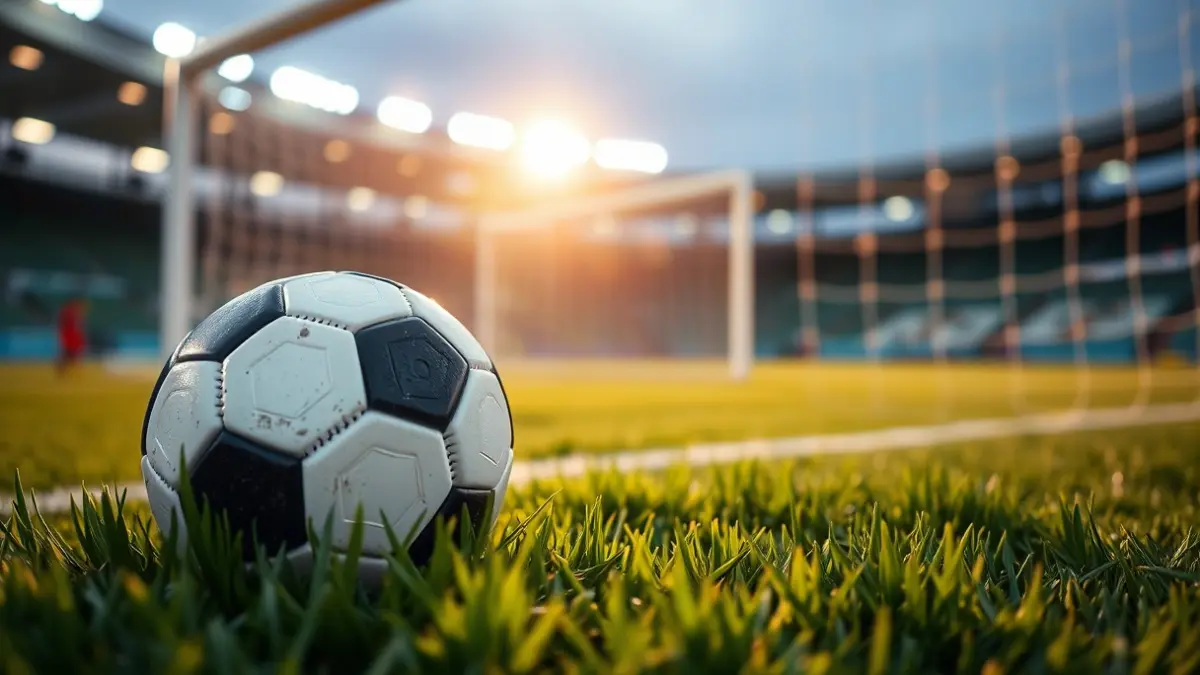 Imagen genérica de un balón de fútbol en un campo de juego.