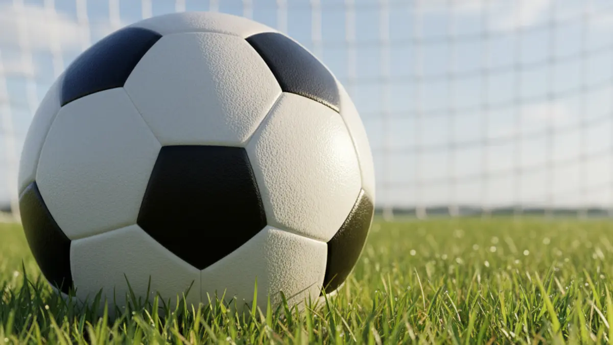 Generic image of a soccer ball on a green grass field.