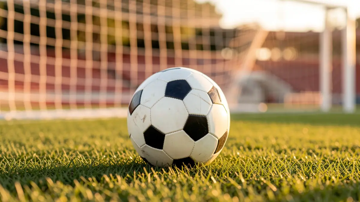 Imagen genérica de un balón de fútbol sobre el césped de un estadio.