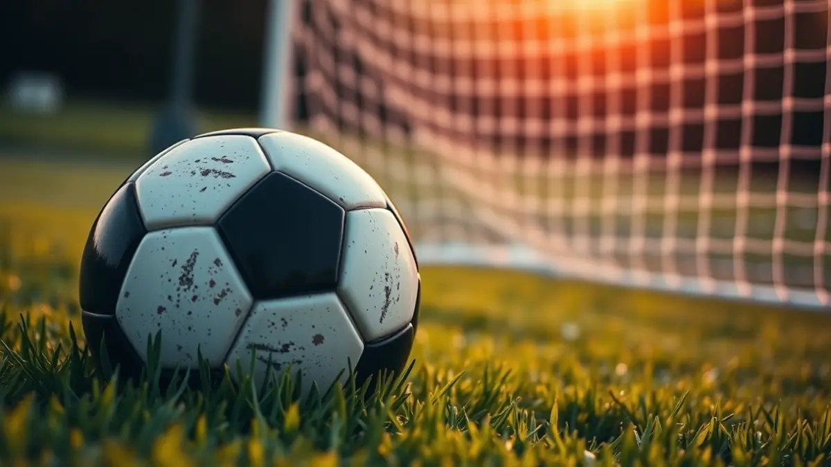 Imagen genérica de un balón de fútbol sobre el césped de un estadio.