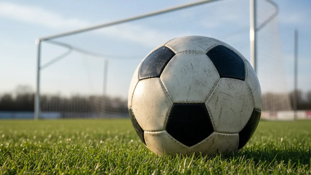 Generic image of a soccer ball on a green field.
