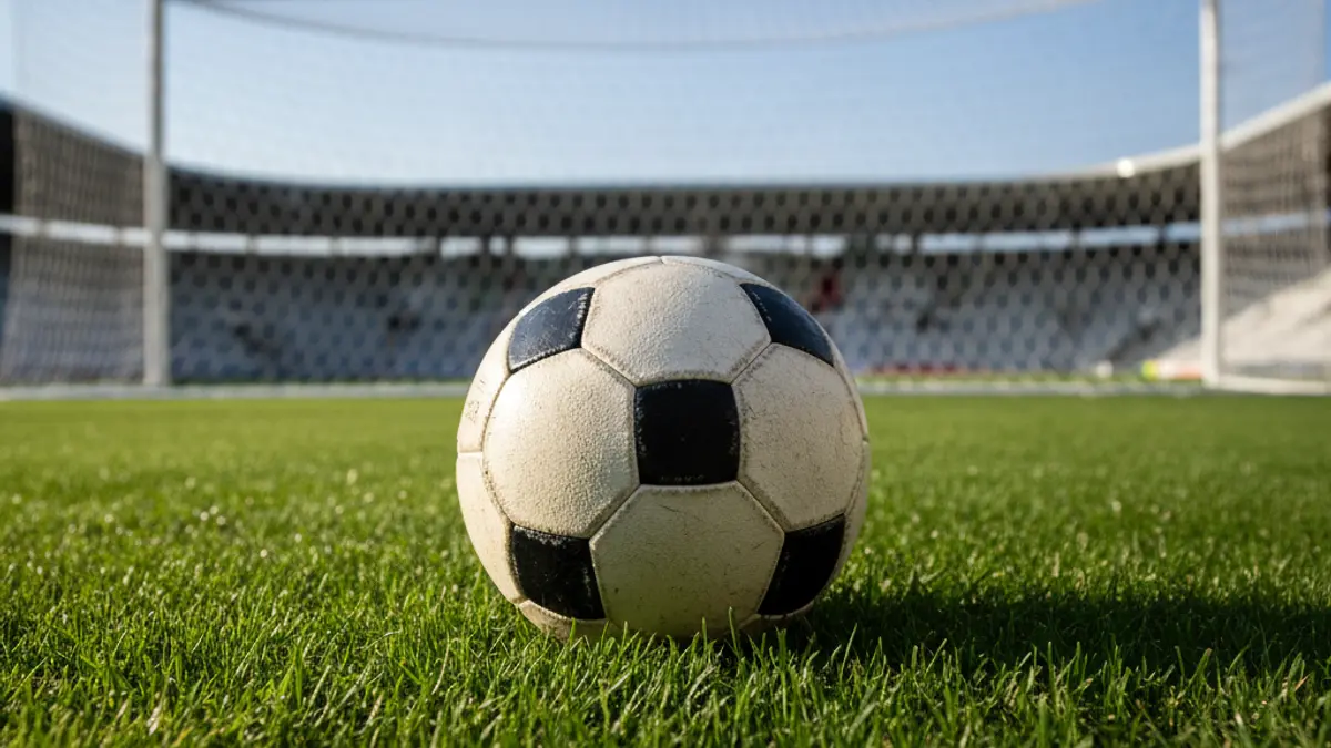 Generic image of a soccer ball on a green grass field.