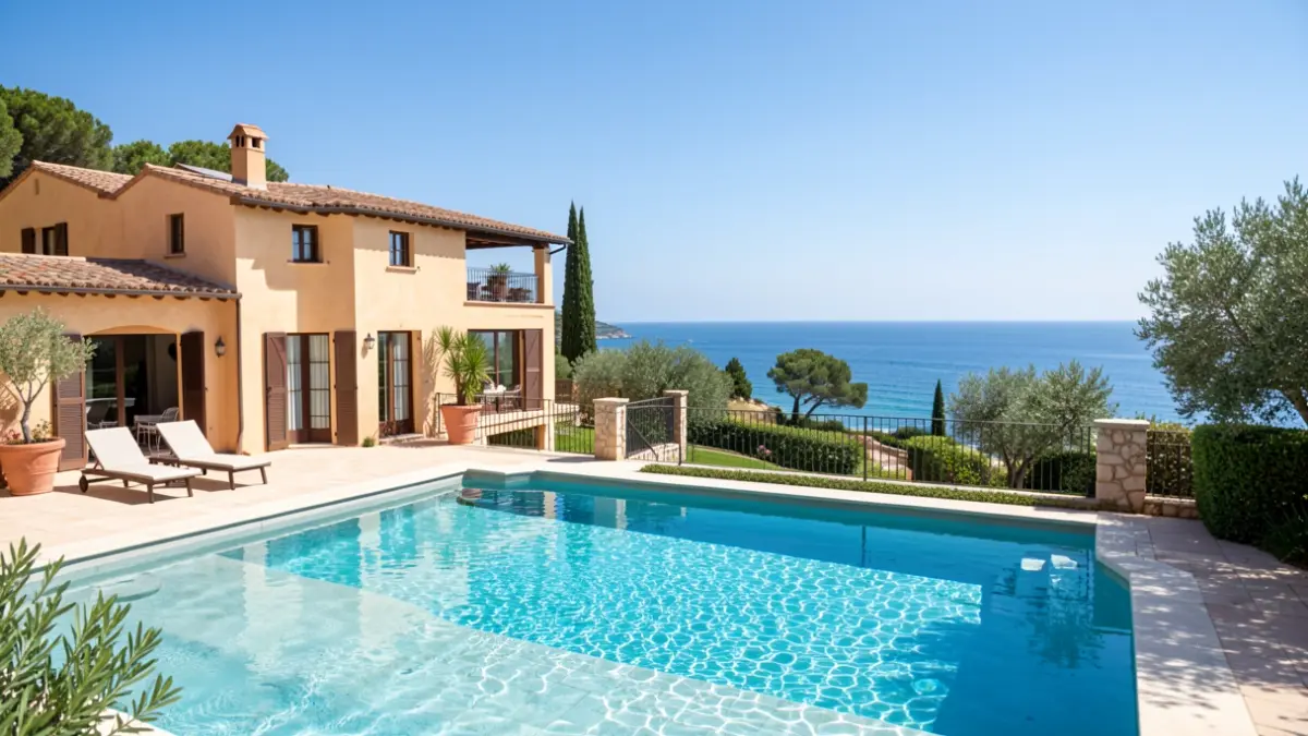 Imagen genérica de una villa de lujo en la costa mediterránea.