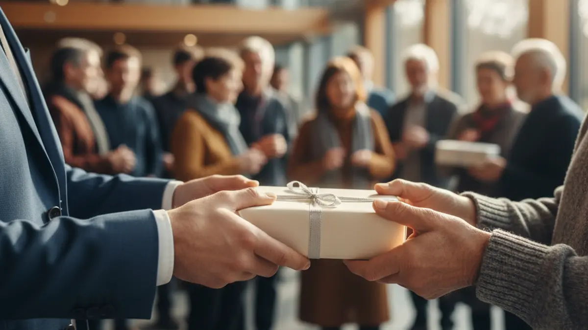 Generic image of a donation or solidarity delivery.