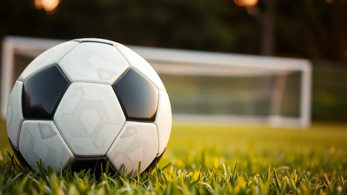 Generic image of a soccer ball on a stadium pitch.