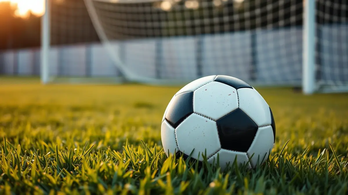Generic image of a soccer ball on a green grass field.